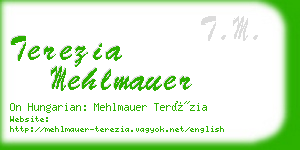 terezia mehlmauer business card